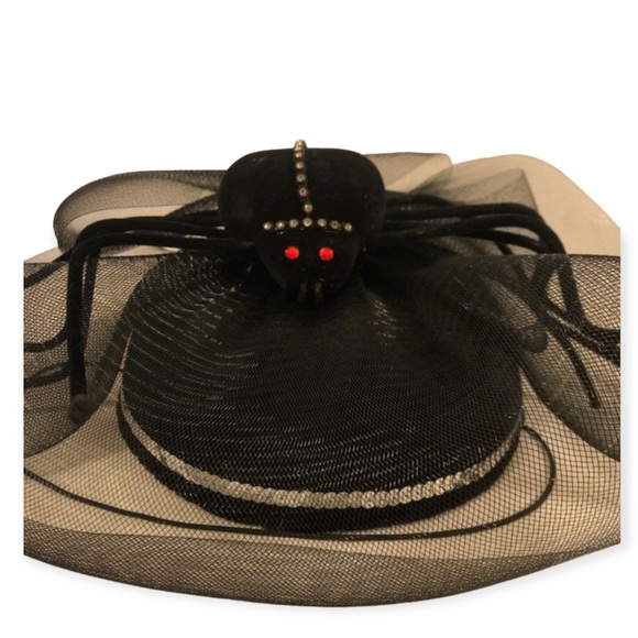 Department 56 Halloween Spider Fascinator Hat - Picture 4 of 6